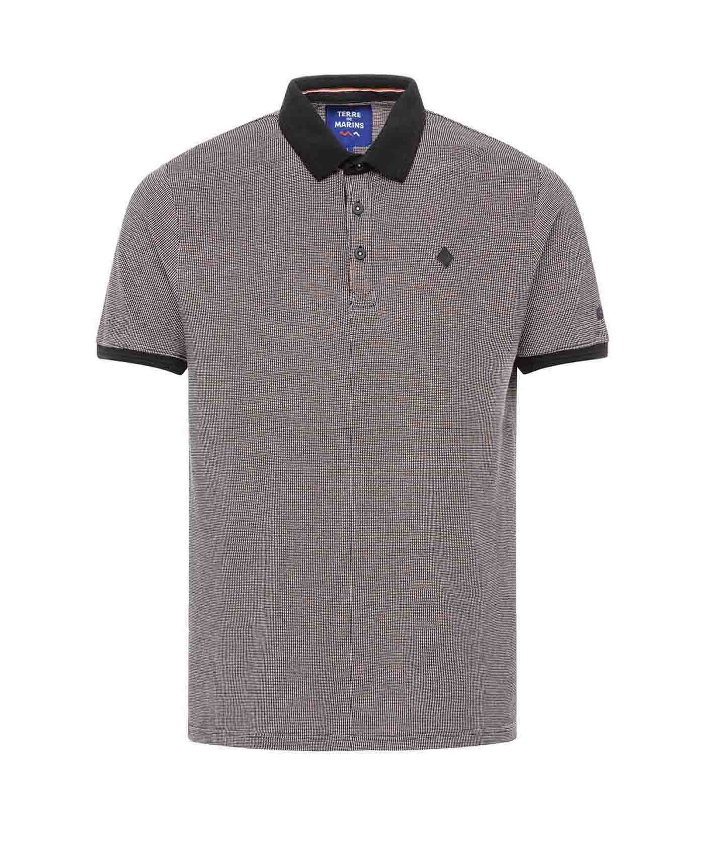 (image for) Polo Mc Jacquard Noir Coldan | Terreetmarin.Com - 302