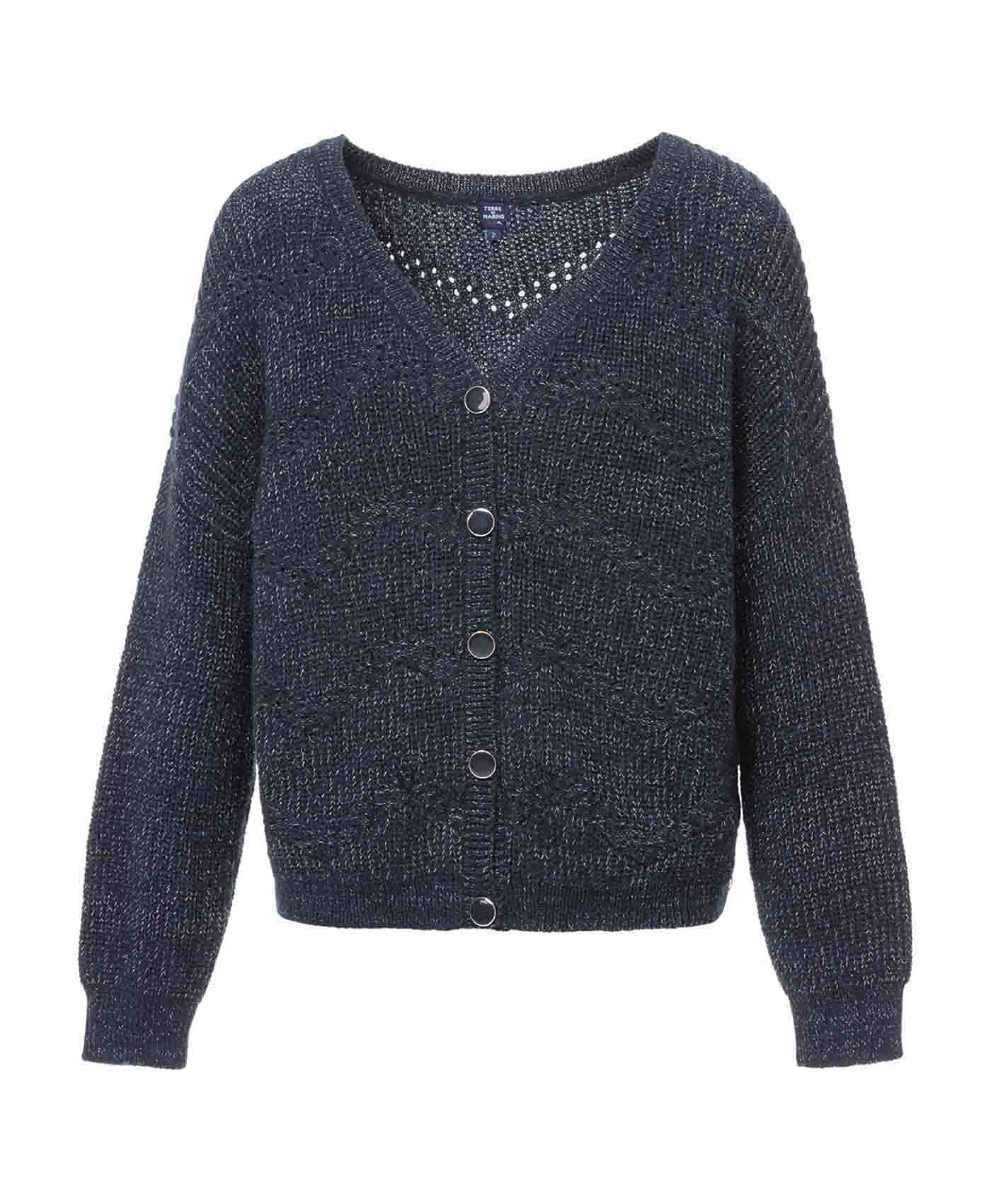 (image for) Cardigan Tricot Indigo Tokaina | Terreetmarin.Com - 72