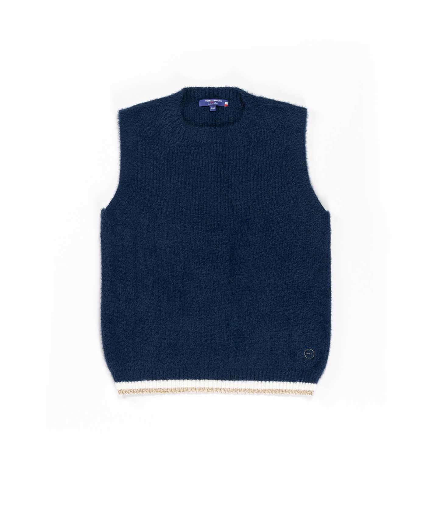 (image for) Pull Indigo Sans Manches Femme Madric | Terreetmarin.Com - 57