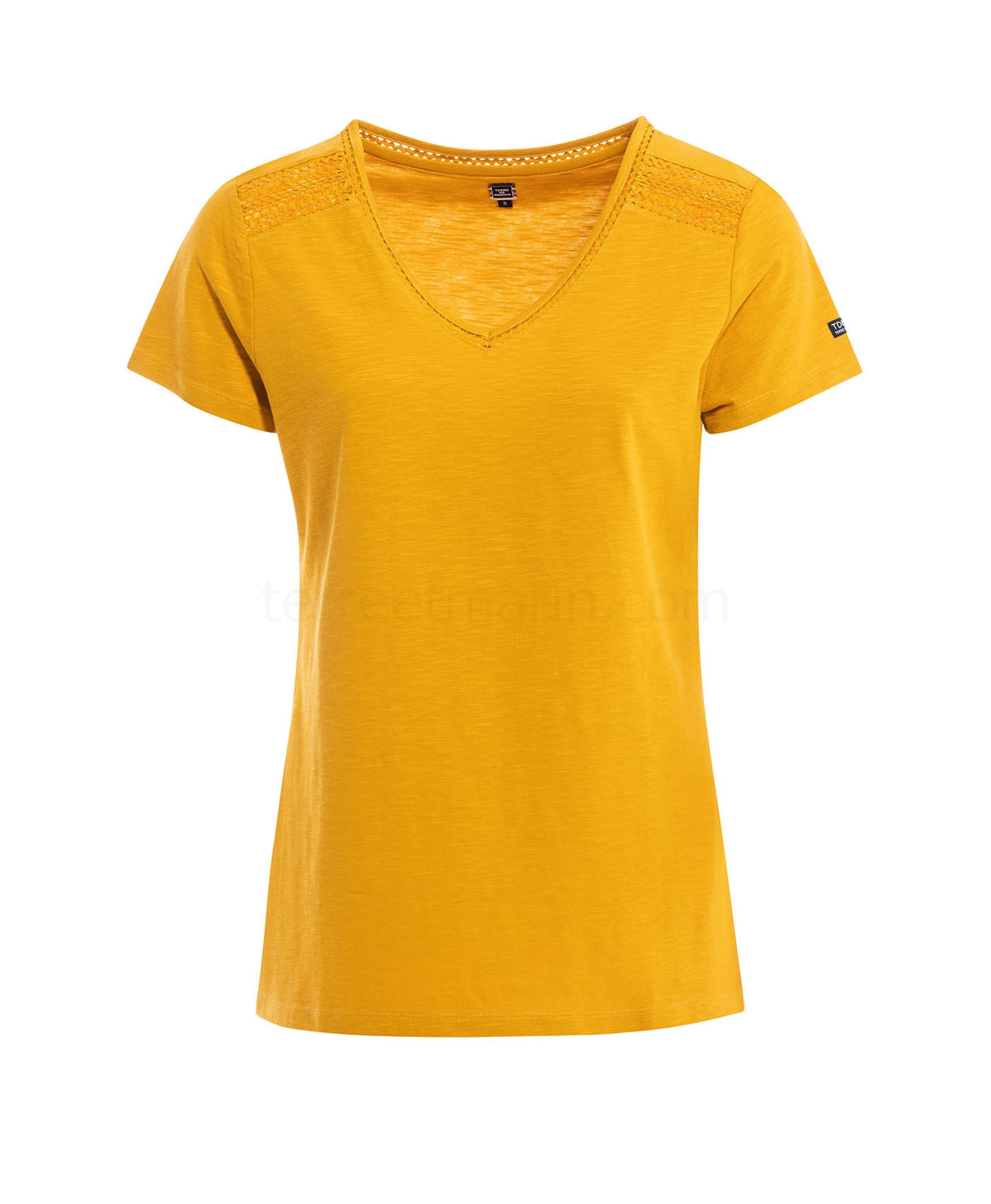 (image for) Tee Shirt Mc Jaune Ambre Velode | Terreetmarin.Com - 171