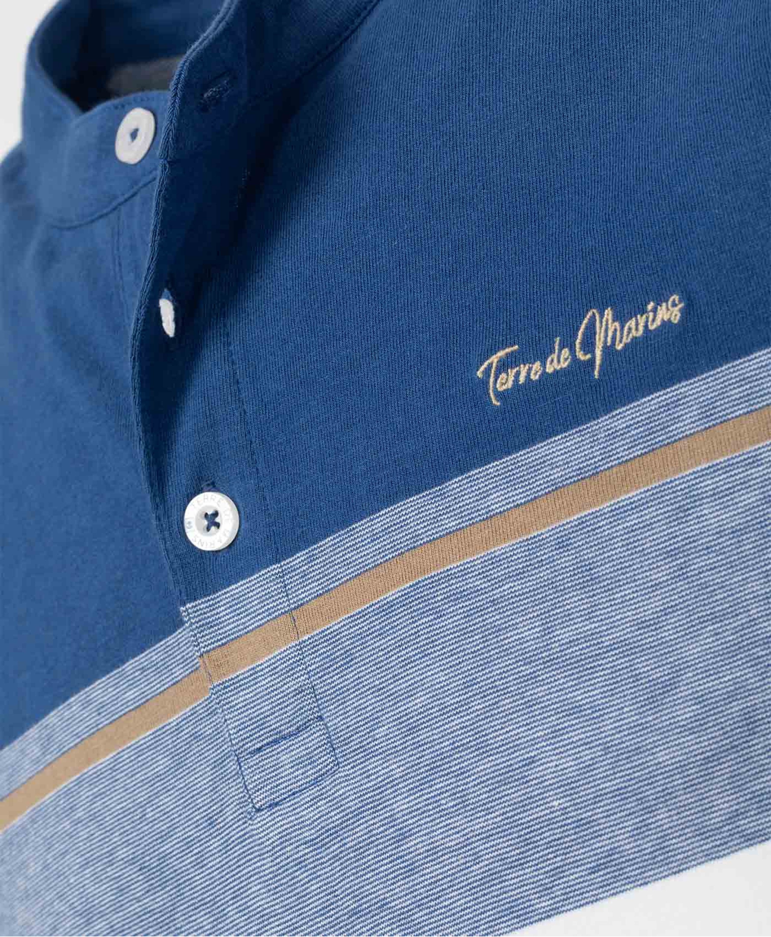 (image for) Polo Mc Naturel/Bleu Gordan | Terreetmarin.Com - 299