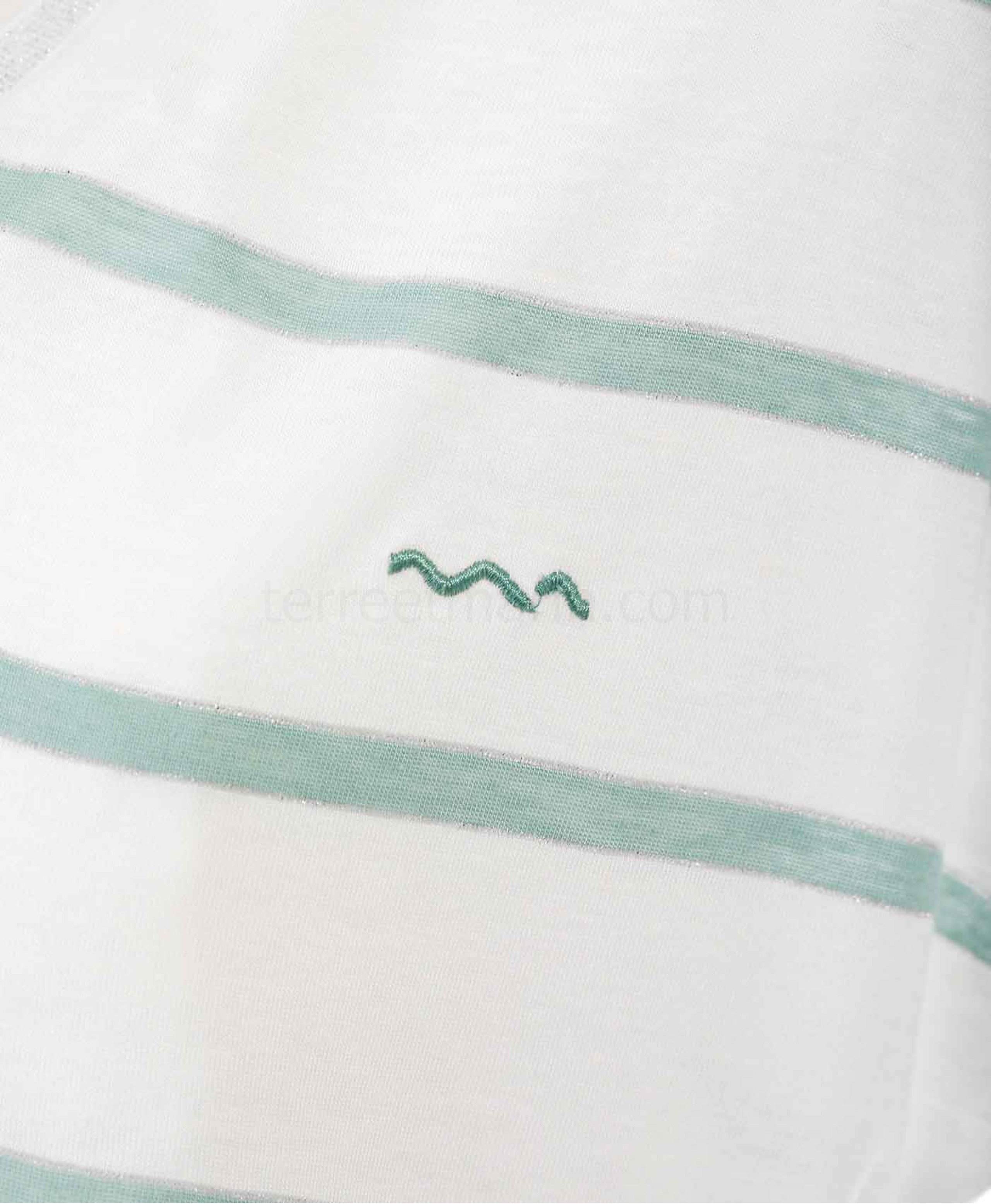 (image for) Tee Shirt Mc Raye Blanc Optique/ Vert Pale Abe | Terreetmarin.Com - 16