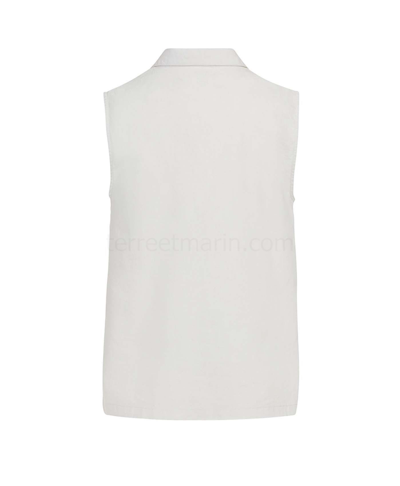 (image for) Chemise Chemisier Ssm Blanc Optique Esier | Terreetmarin.Com - 39