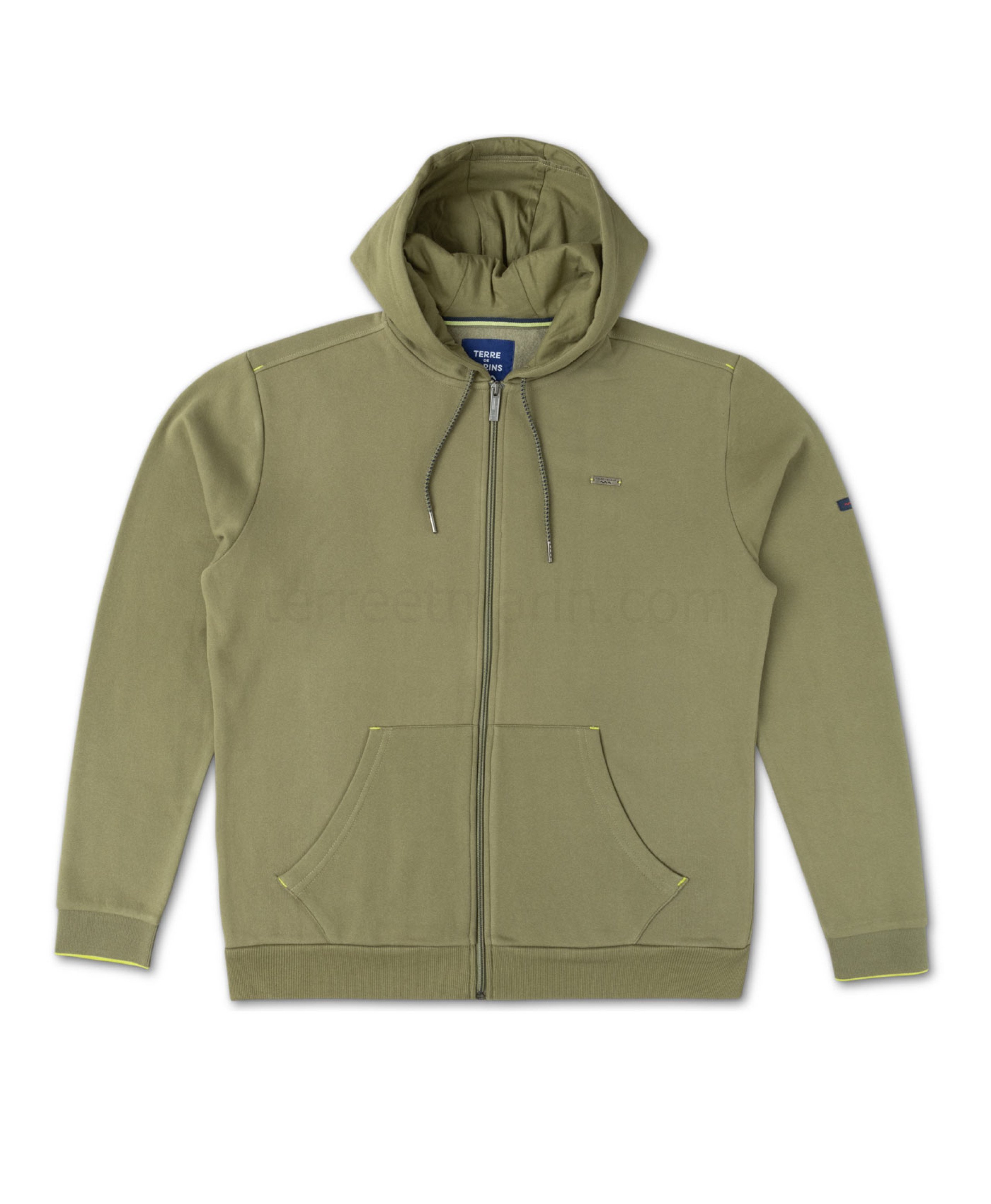 (image for) Veste Ml Vert Olive Jezip | Terreetmarin.Com - 378 - Click Image to Close