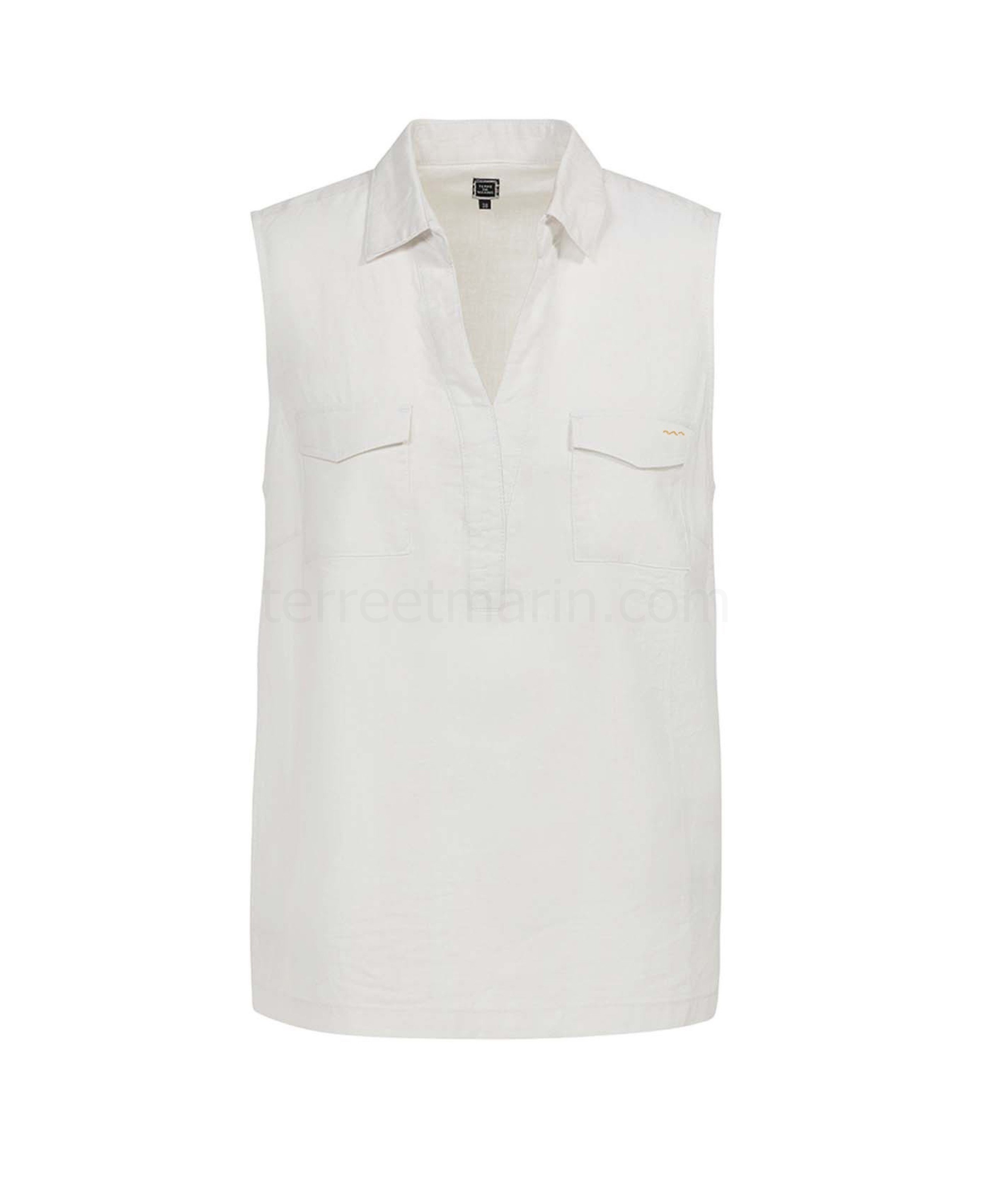 (image for) Chemise Chemisier Ssm Blanc Optique Esier | Terreetmarin.Com - 39