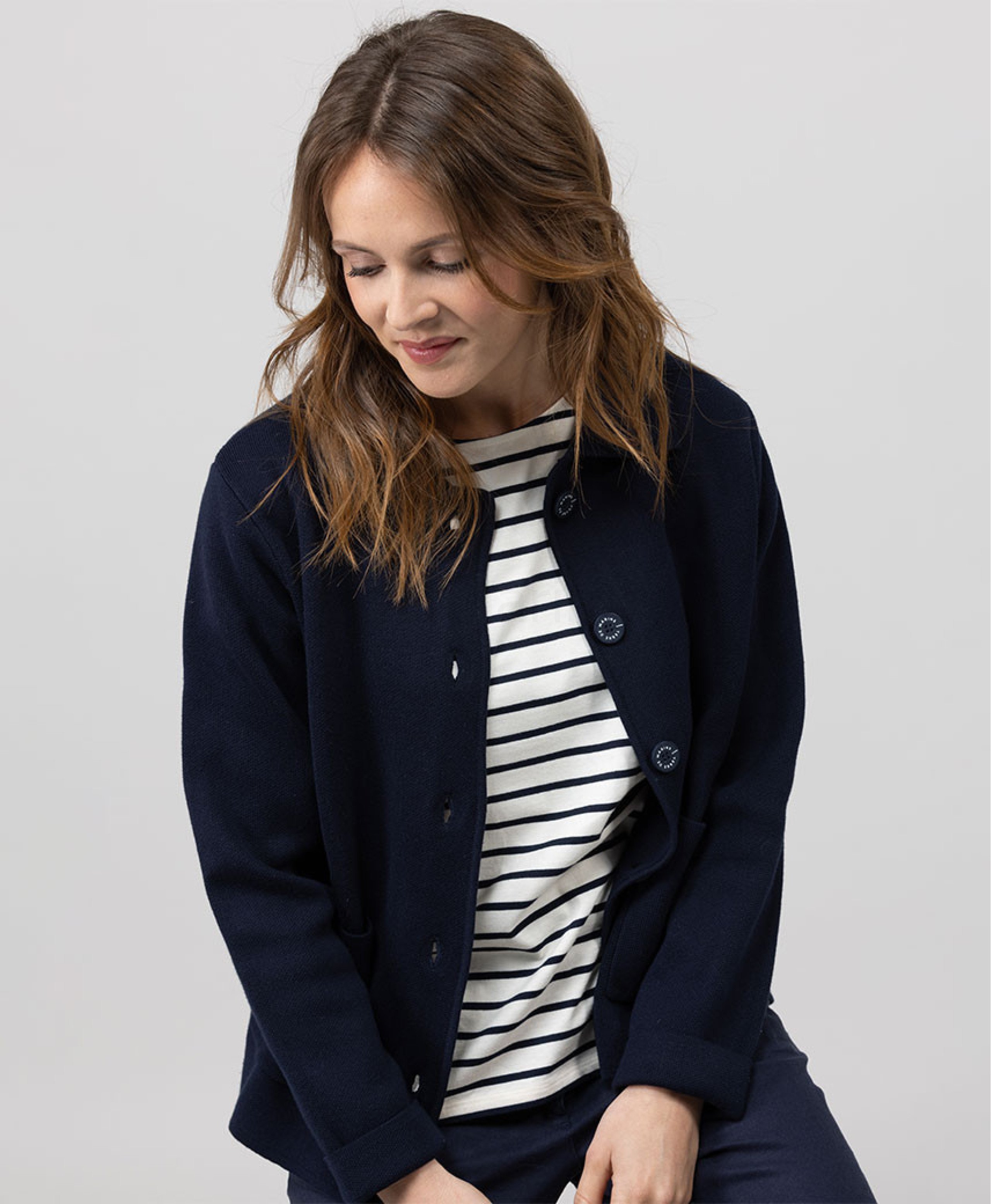 (image for) Cardigan Tricot Bleu Indigo Ixode Cardigan F Ble | Terreetmarin.Com - 32 - Click Image to Close