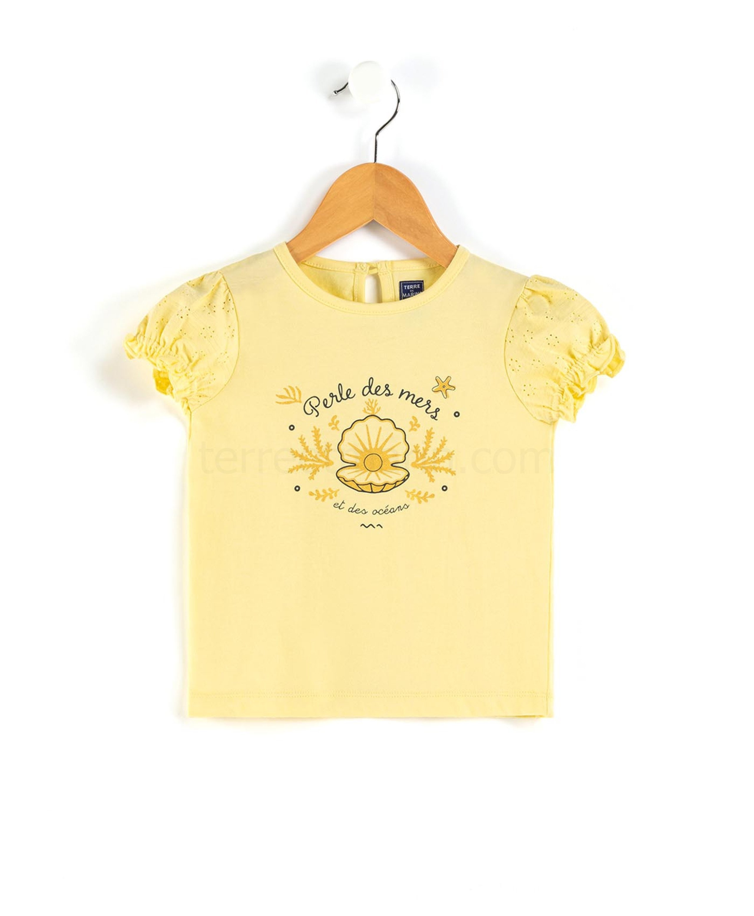 (image for) Tee Shirt Mc Jaune Blanchi Adove | Terreetmarin.Com - 401