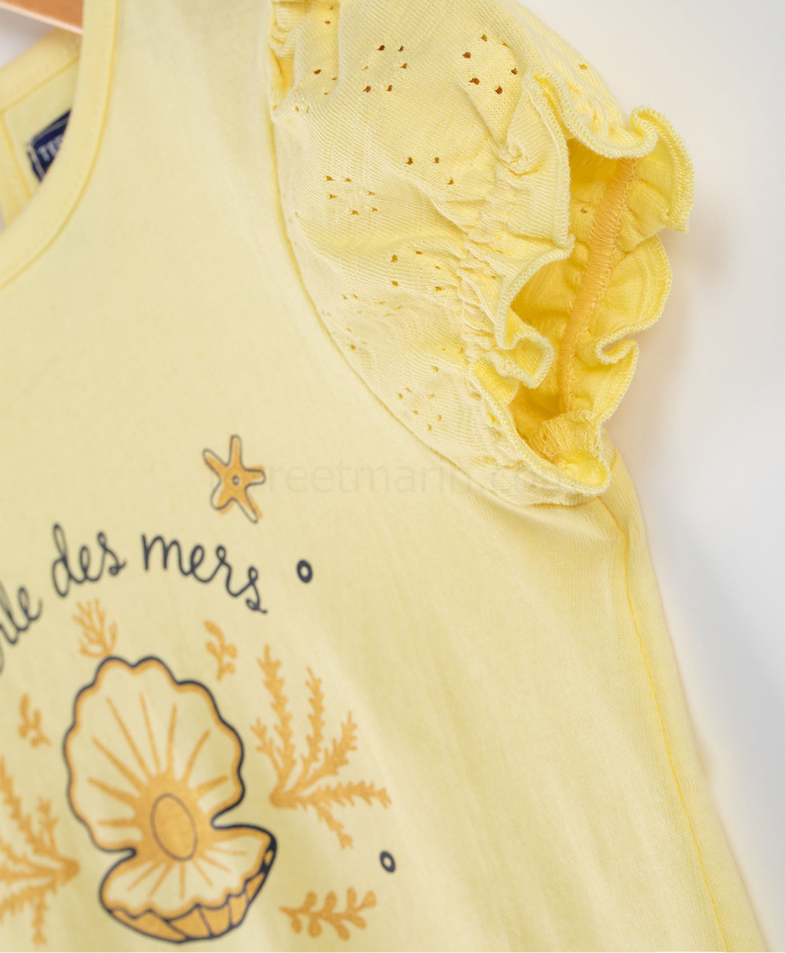 (image for) Tee Shirt Mc Jaune Blanchi Adove | Terreetmarin.Com - 401